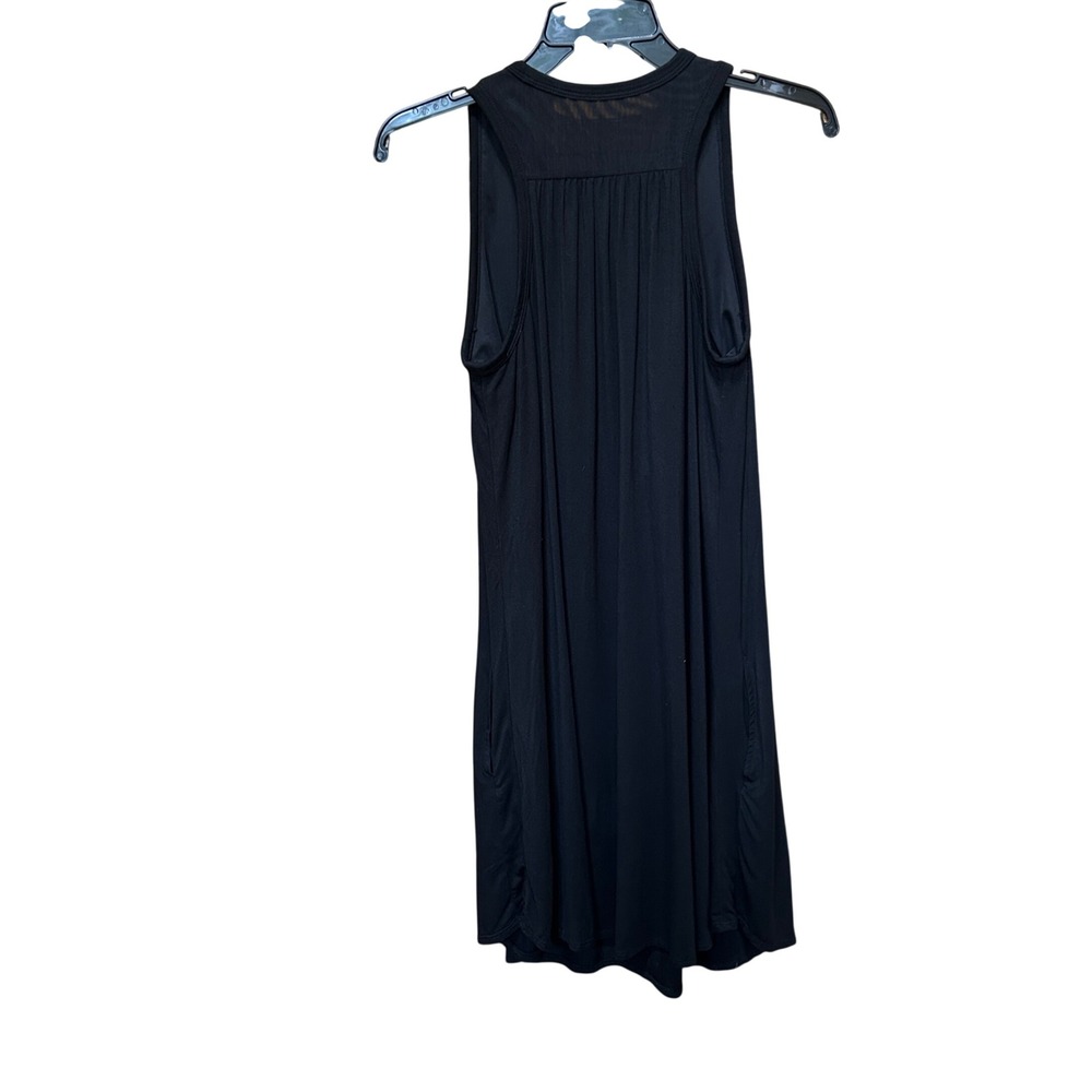 Shebird The Freedom Swing Dress Size 3 Black Built-in Bra Pockets Sleeveless - Picture 5 of 9
